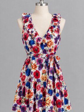 Borgo de Nor floral sleeveless dress